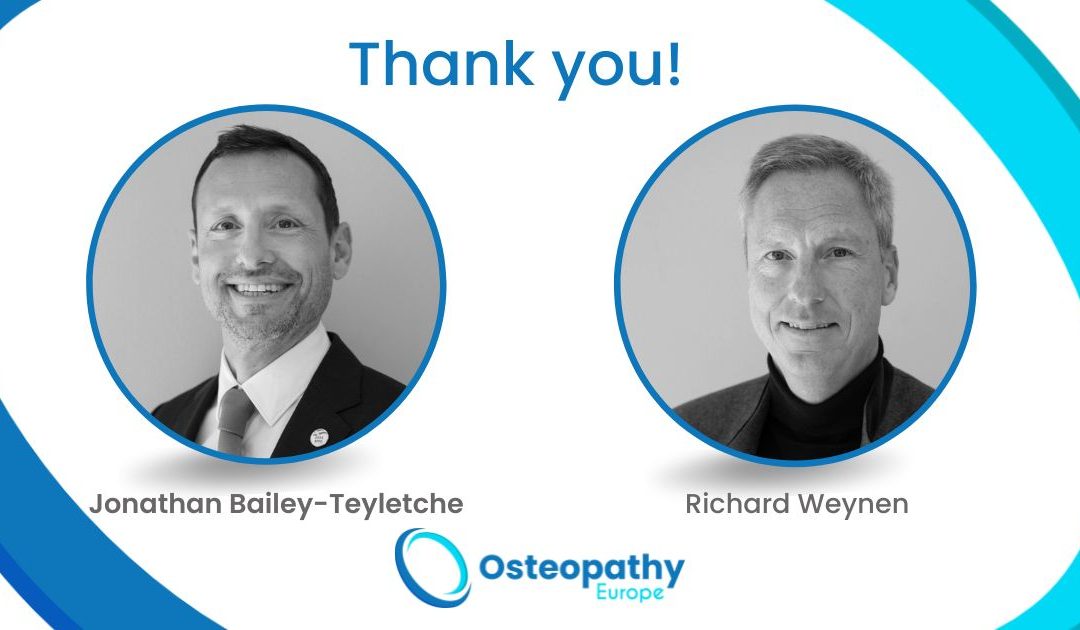 Thank you Jonathan Bailey-Teyletche & Richard Weynen for your years of service